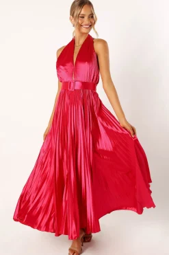 Greta Halterneck Maxi Dress