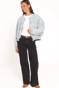 Gretal Denim Bomber Jacket