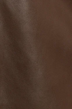 Haelee Faux Leather Skirt
