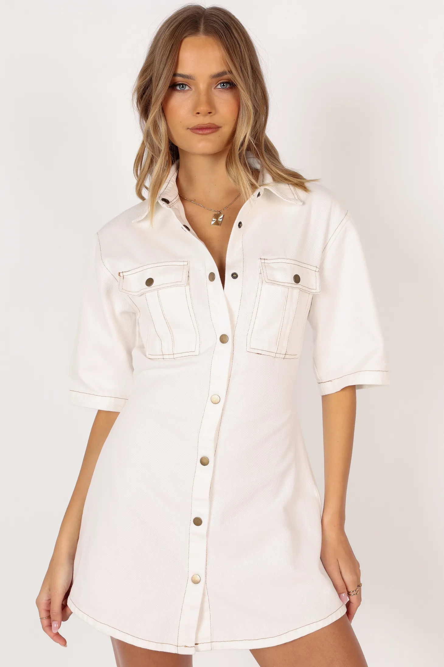 Hailey Denim Mini Dress