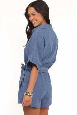 Hailey Denim Romper