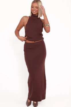 Halley Knit Halter Skirt Set