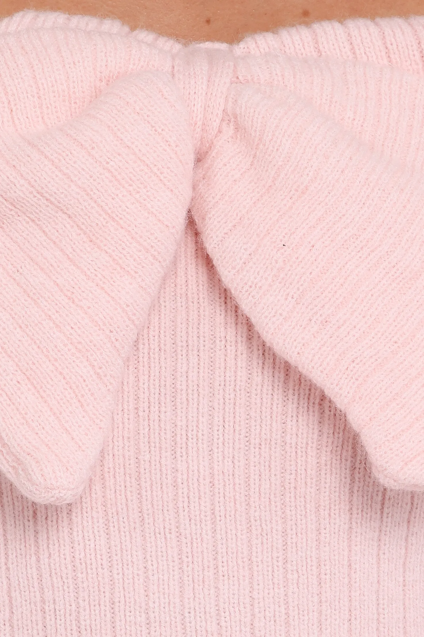 Helene Bow Off Shoulder Knit Sweater