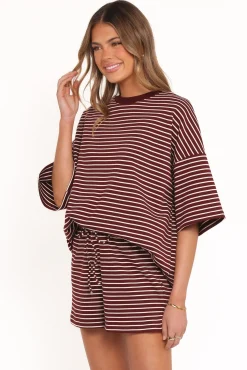 Hellen Stripe Short Set
