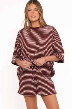 Hellen Stripe Short Set