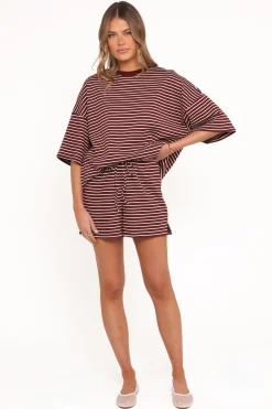 Hellen Stripe Short Set