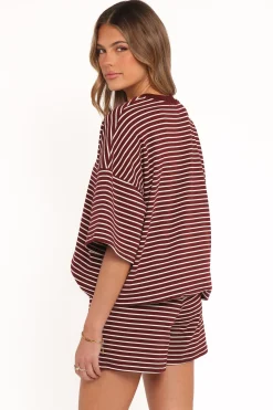 Hellen Stripe Short Set