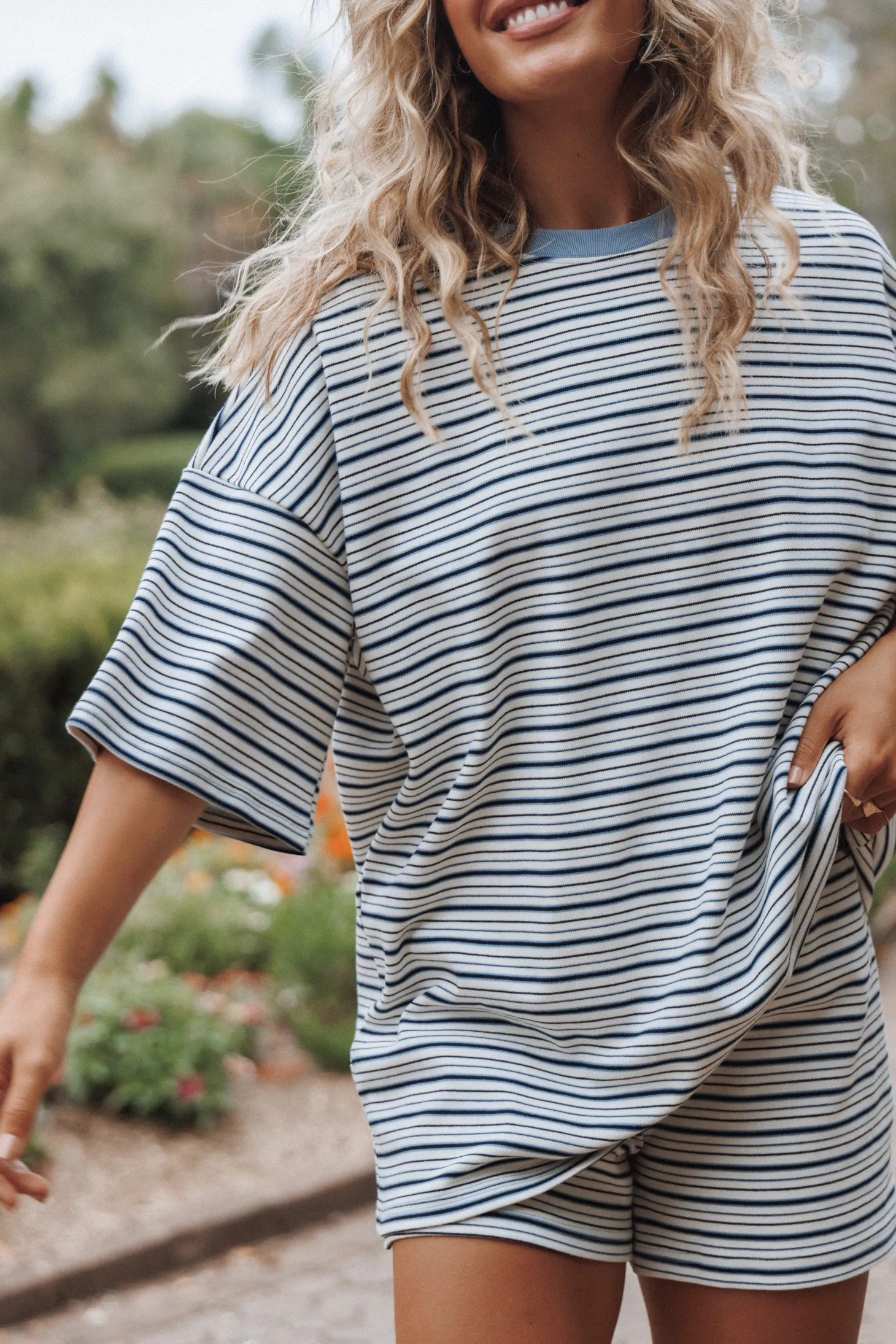 Hellen Stripe Short Set