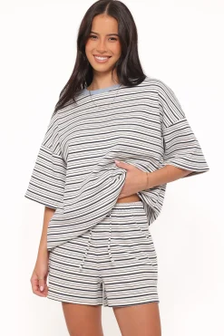 Hellen Stripe Short Set