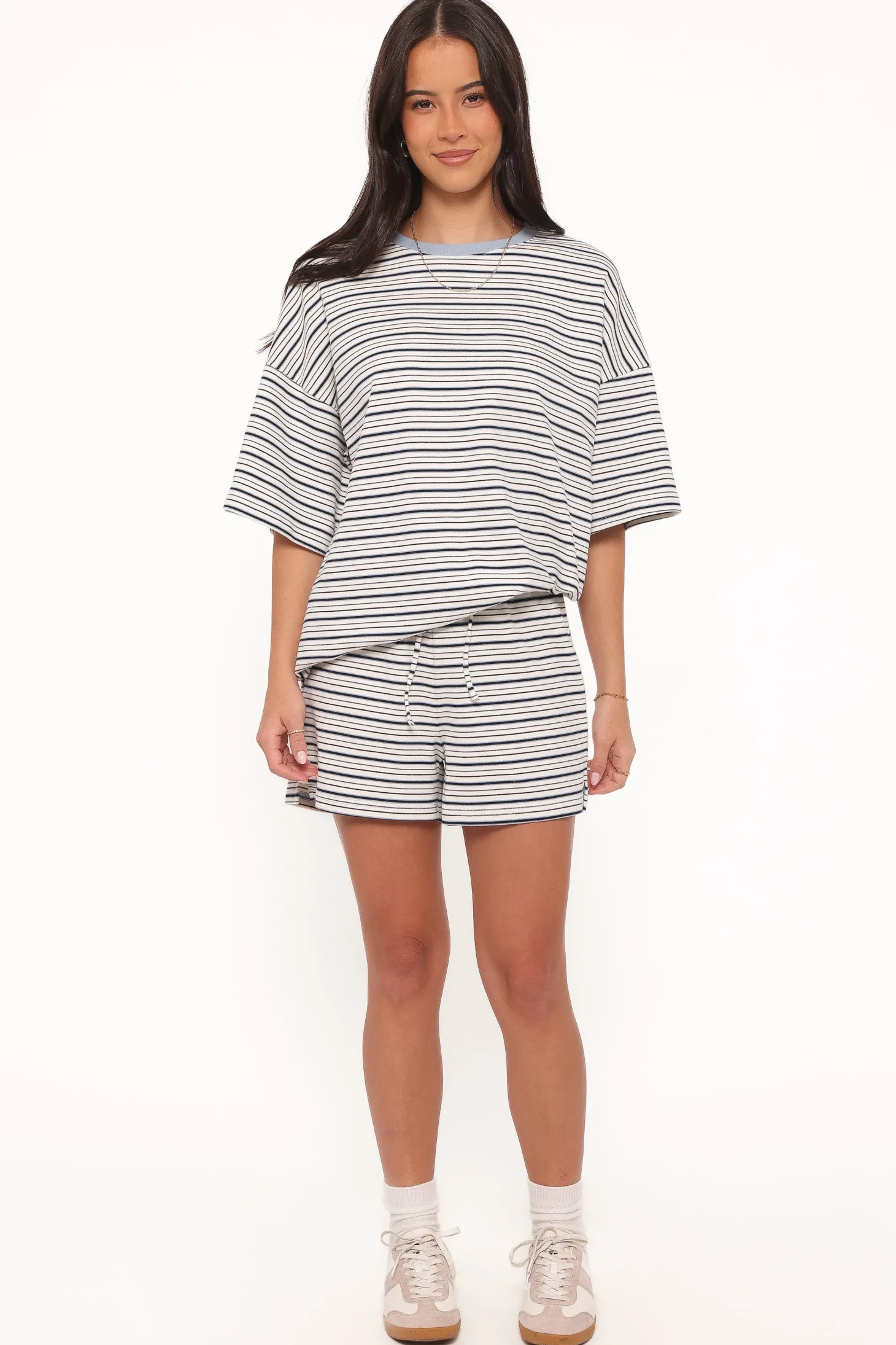 Hellen Stripe Short Set