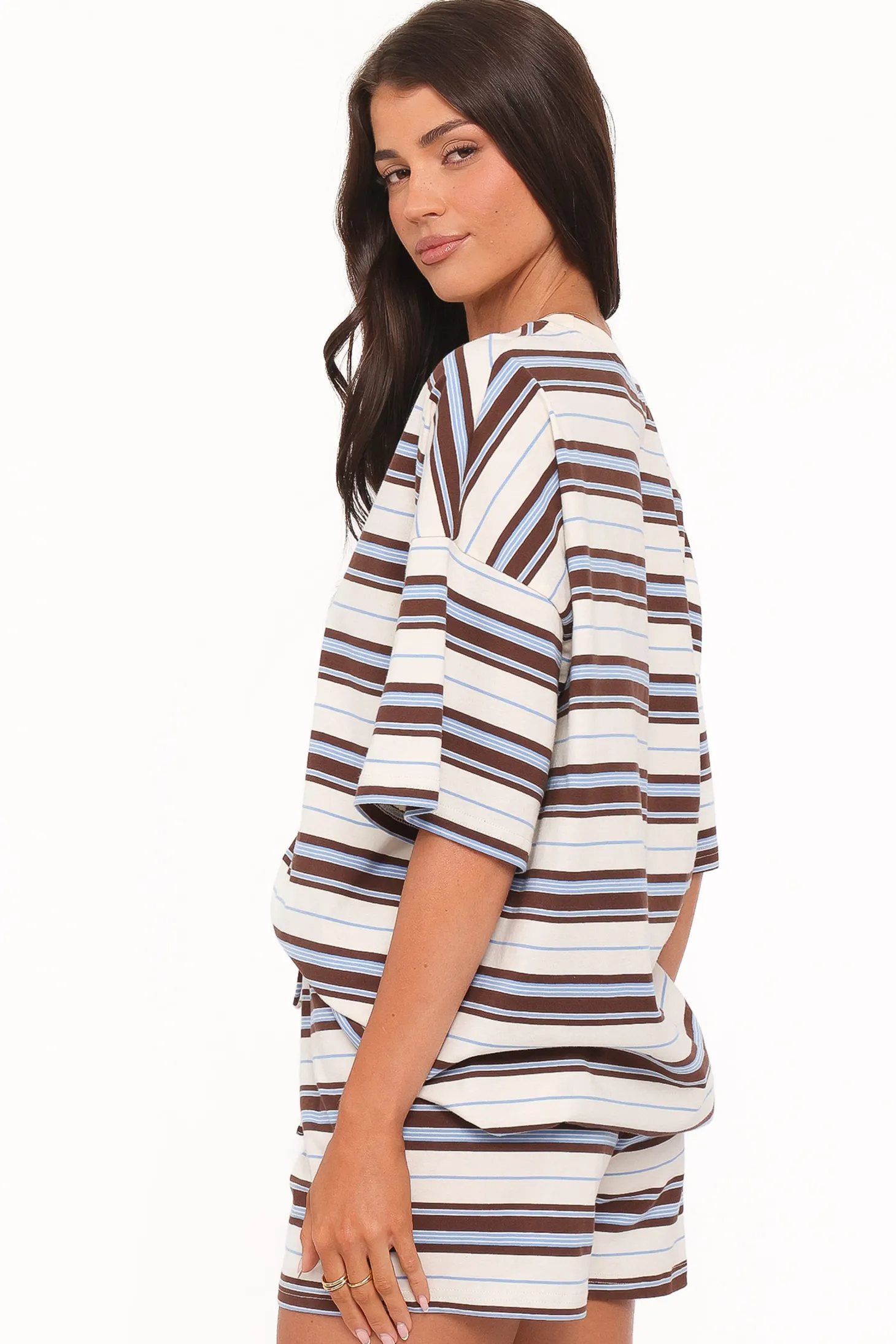 Hellen Stripe Short Set