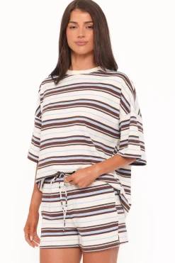 Hellen Stripe Short Set