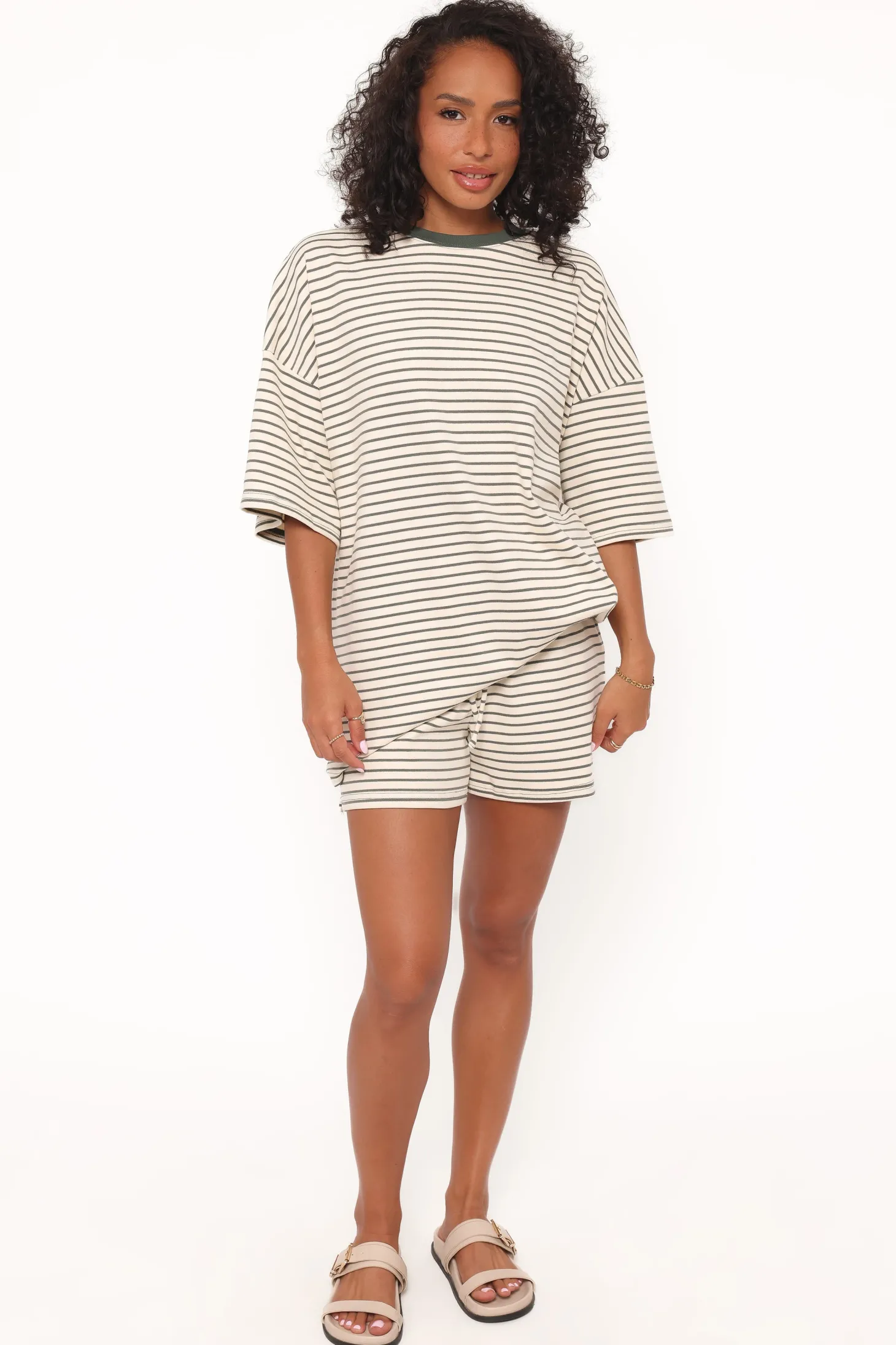 Hellen Stripe Short Set