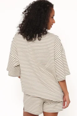 Hellen Stripe Short Set