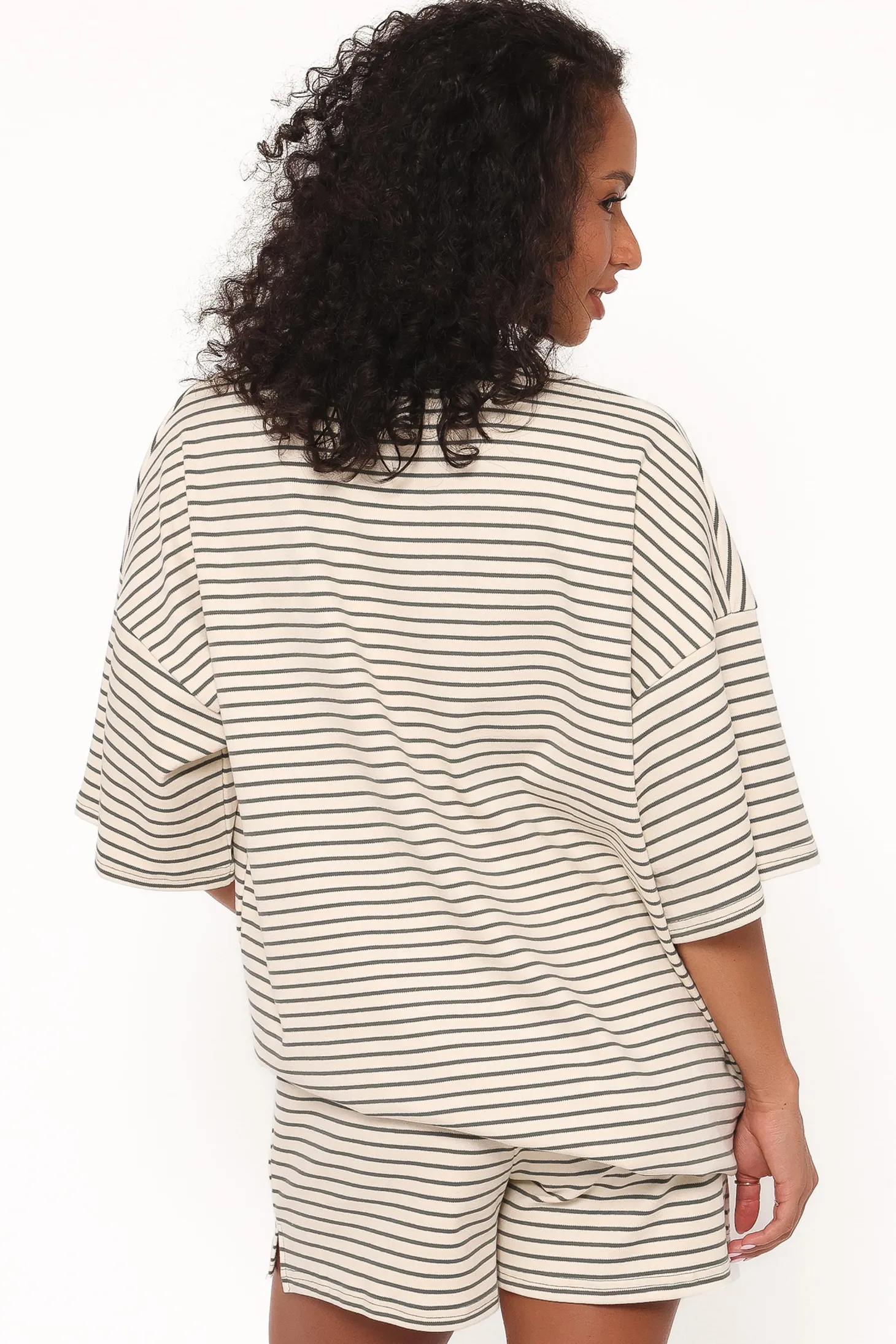 Hellen Stripe Short Set