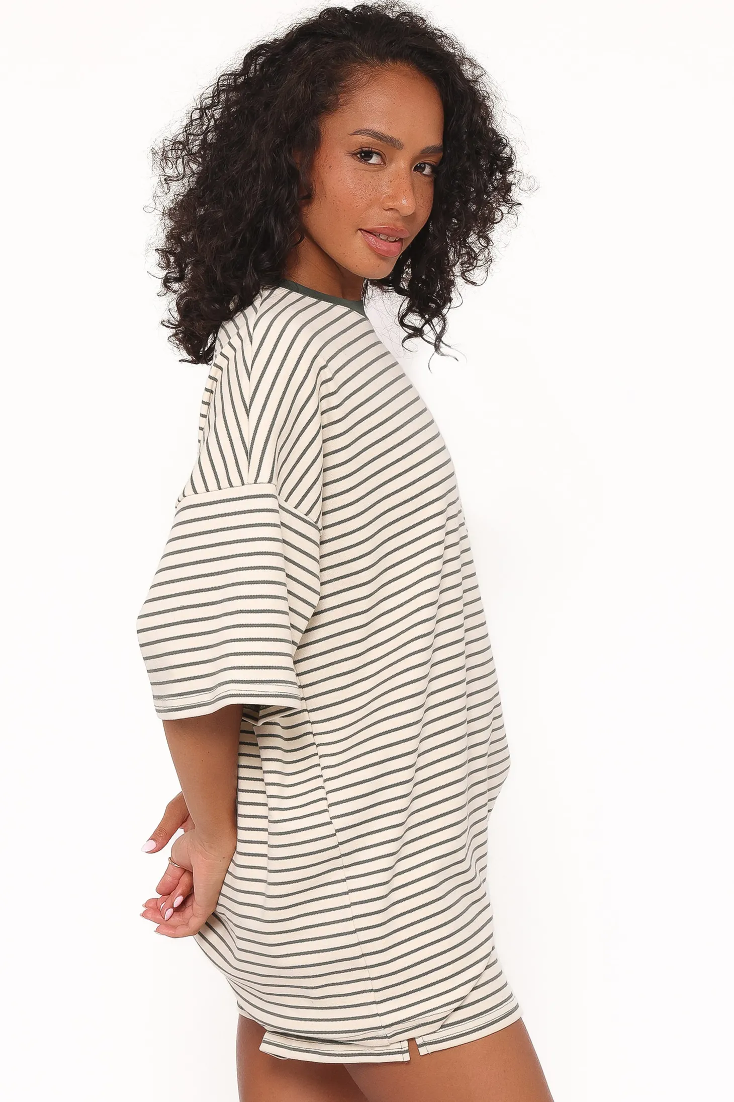 Hellen Stripe Short Set