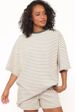 Hellen Stripe Short Set