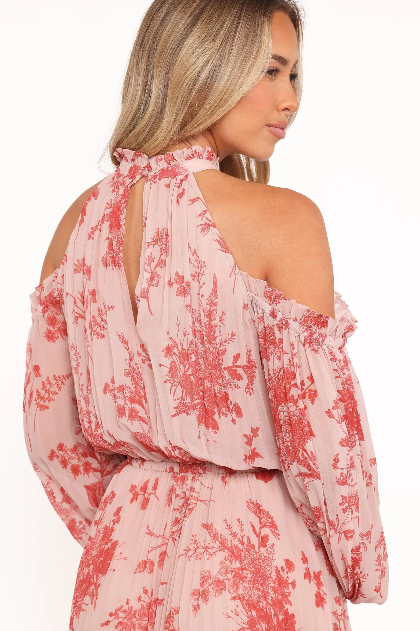 Hilary Pleated Maxi Dress