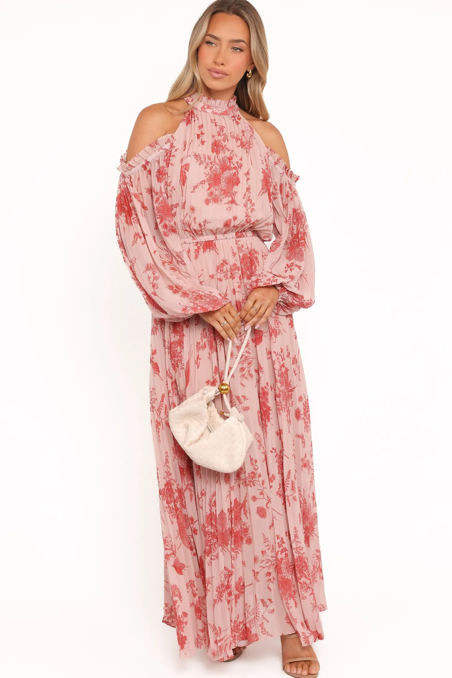 Hilary Pleated Maxi Dress