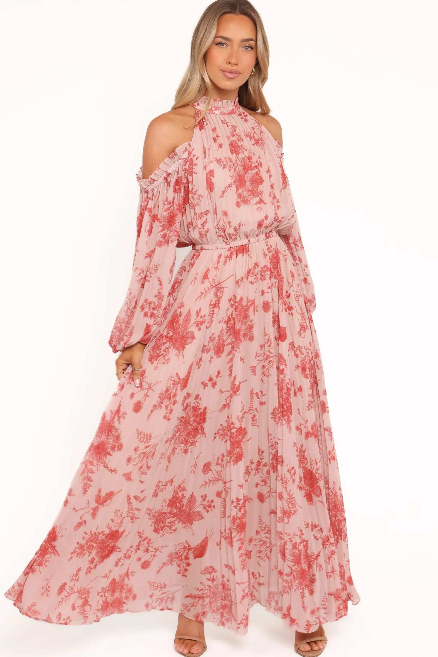 Hilary Pleated Maxi Dress