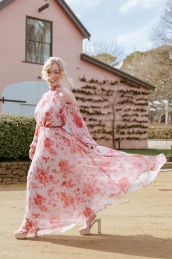 Hilary Pleated Maxi Dress