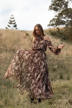 Hilary Pleated Maxi Dress