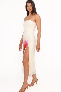 Iridessa Strapless Midi Dress