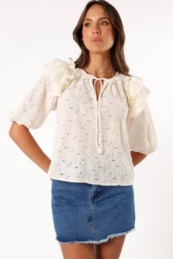 Iris Ruffled Top