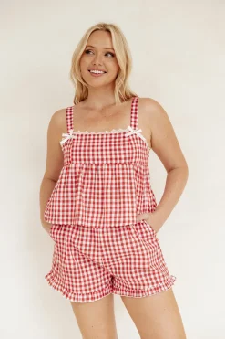 Isidore Gingham Short Set