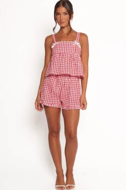 Isidore Gingham Short Set