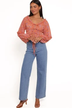 Isolt Tie Front Top