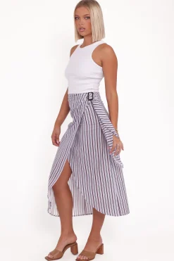 Jacey Wrap Midi Skirt