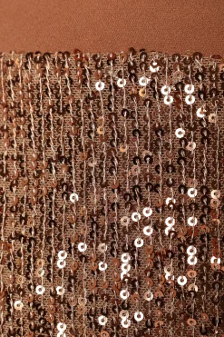 Jacquelin Bow Waist Sequin Jumpsuit