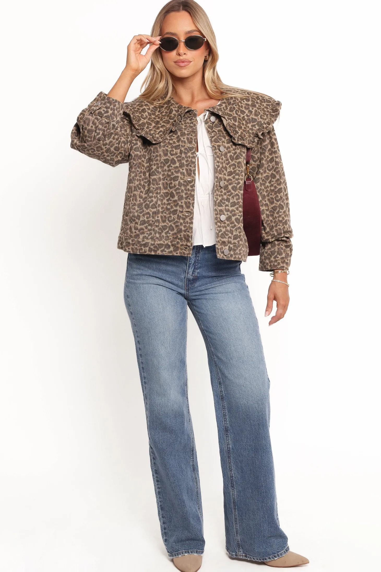Jaelle Leopard Print Jacket