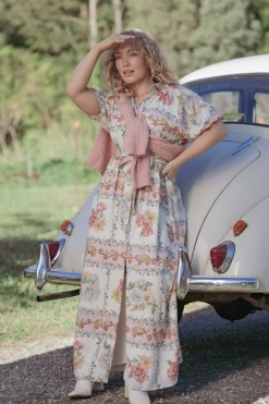 James Button Through Maxi Dress