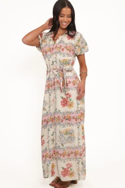 James Button Through Maxi Dress