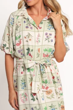 James Button Through Maxi Dress
