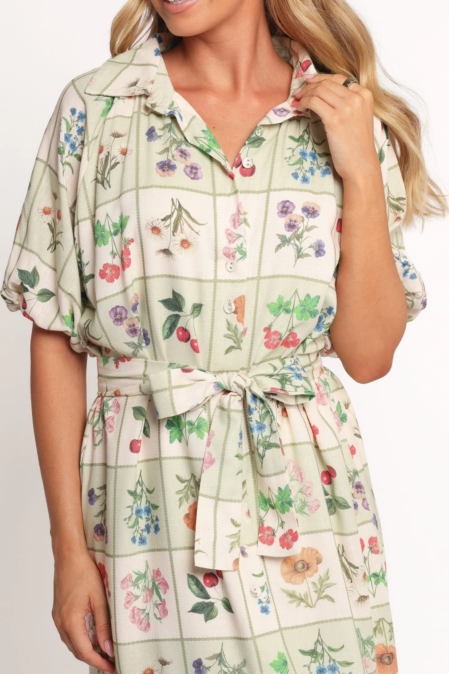 James Button Through Maxi Dress
