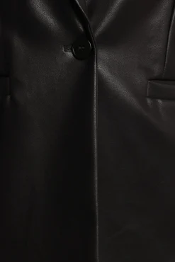 Jamie Faux Leather Blazer