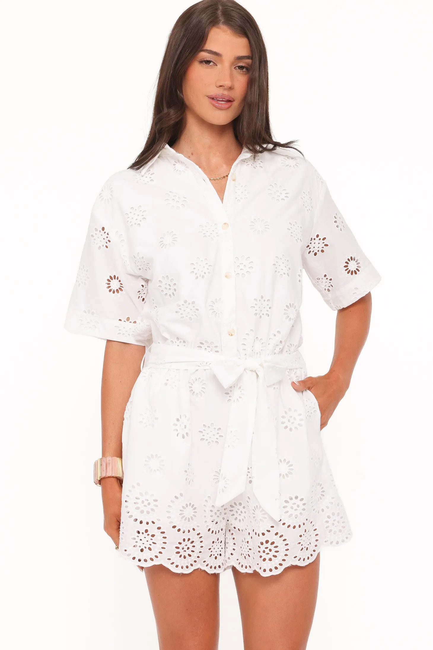 Jamie Tie Front Romper
