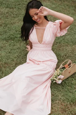 Joedy Puff Sleeve Midi Dress