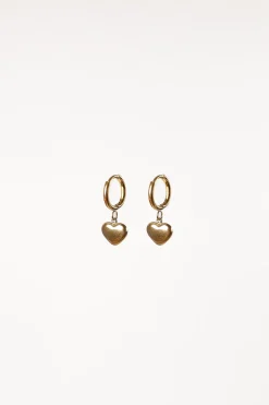 Joree Heart Hoop Earrings