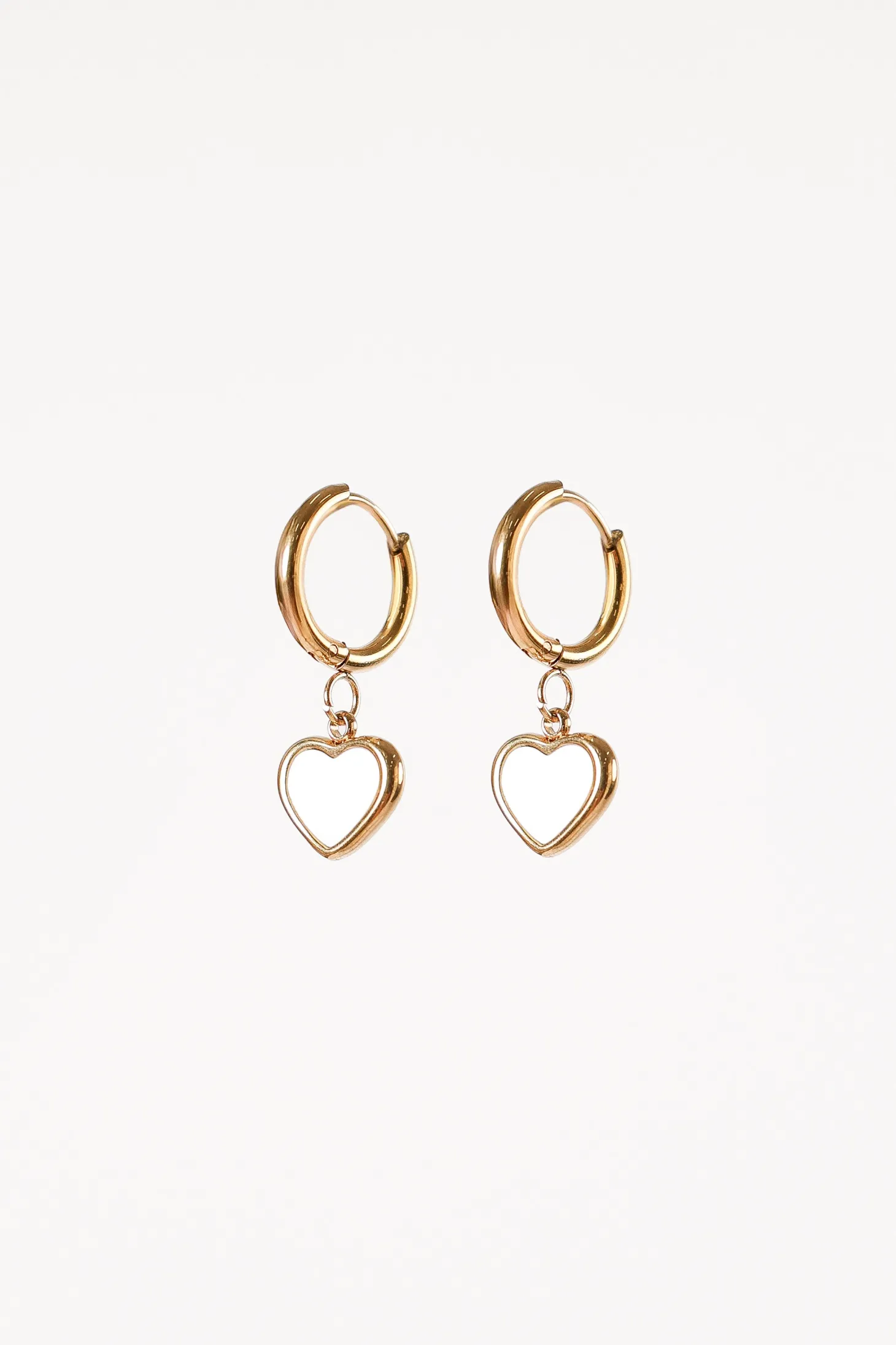 Joree Heart Hoop Earrings