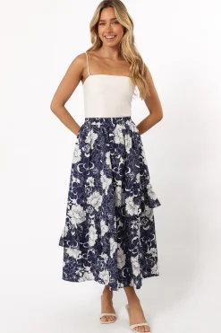 Josephine Tiered Midi Skirt