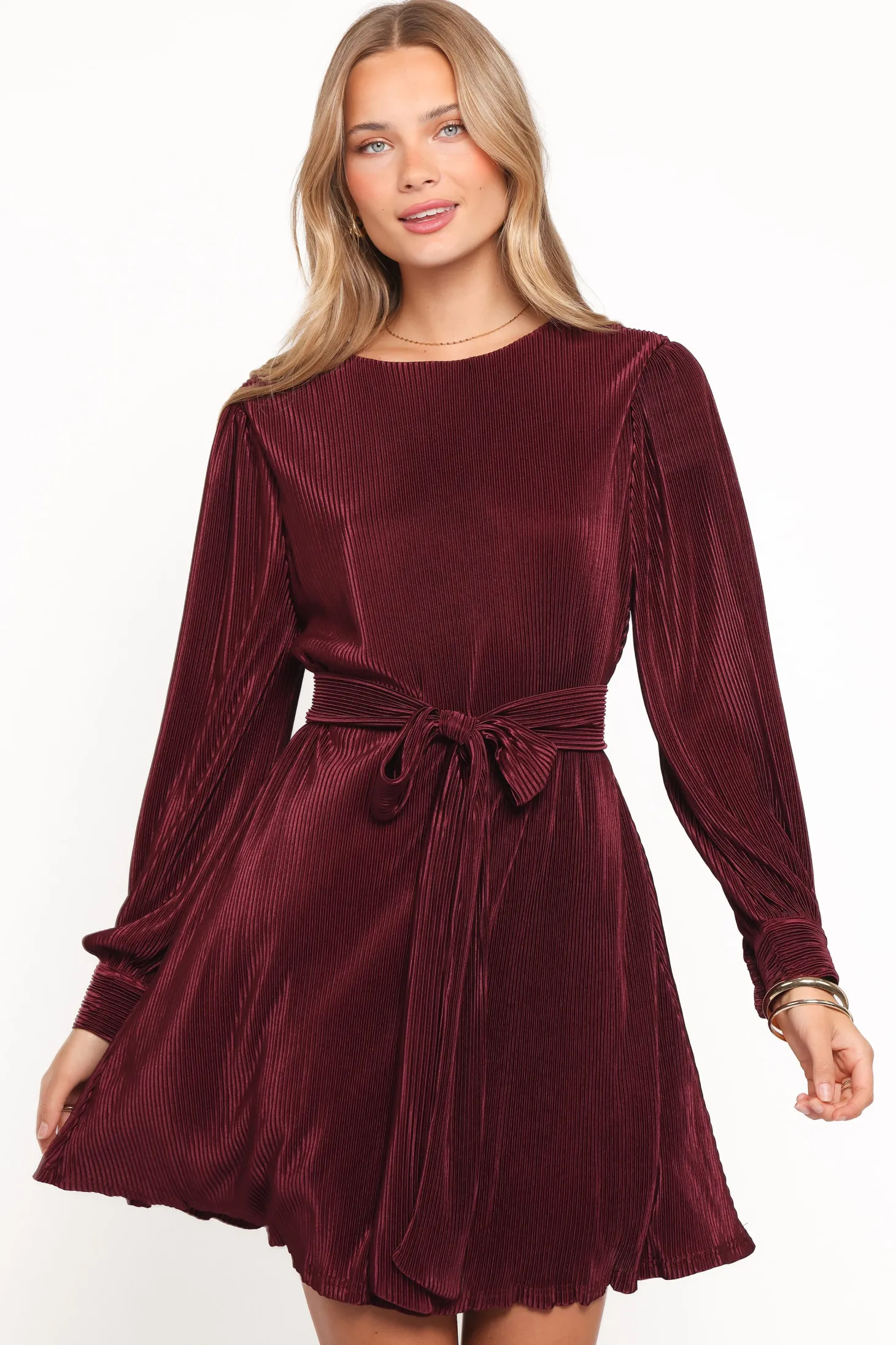 Joy Plisse Mini Dress