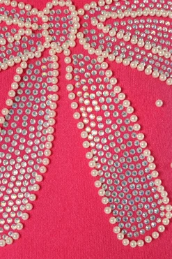 June Embellished Bow Knit Sweater