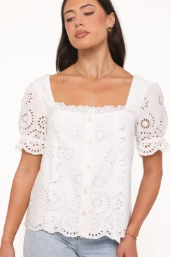 Kairi Eyelet Top