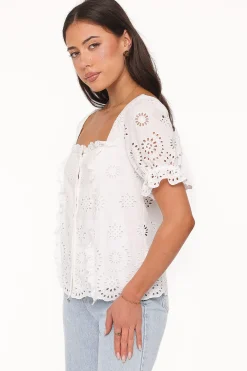 Kairi Eyelet Top