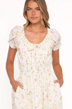 Katana Puff Sleeve Midi Dress