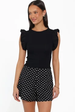 Kathleen Ruffled Knit Top